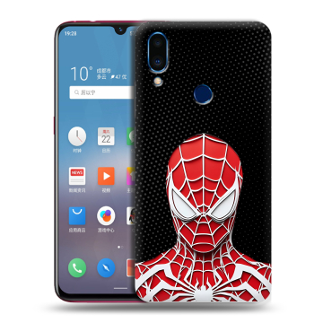 Пластиковый чехол на Meizu Note 9 с принтом человек паук spiderman Пластиковый чехол на Meizu Note 9 с принтом человек паук spiderman