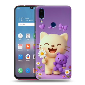 Пластиковый чехол на Meizu Note 9 с принтом для девочек Пластиковый чехол на Meizu Note 9 с принтом для девочек