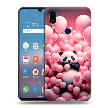 Пластиковый чехол на Meizu Note 9 с принтом Панда Пластиковый чехол на Meizu Note 9 с принтом Панда