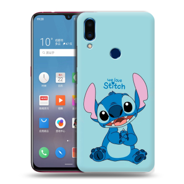 Пластиковый чехол на Meizu Note 9 с принтом Лило и Стич