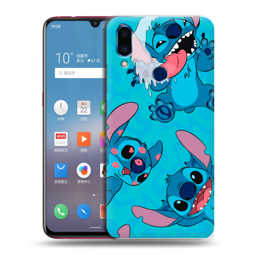 Пластиковый чехол на Meizu Note 9 с принтом Лило и Стич