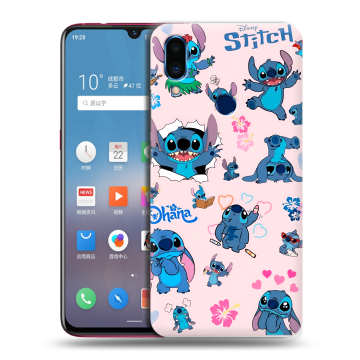 Пластиковый чехол на Meizu Note 9 с принтом Лило и Стич