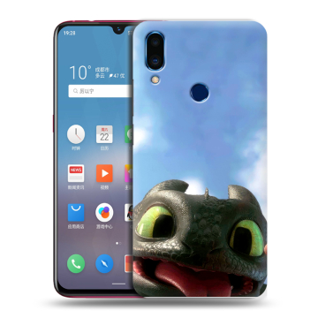 Пластиковый чехол на Meizu Note 9 с принтом Как приручить дракона