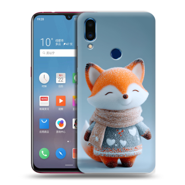 Пластиковый чехол на Meizu Note 9 с принтом Лиса