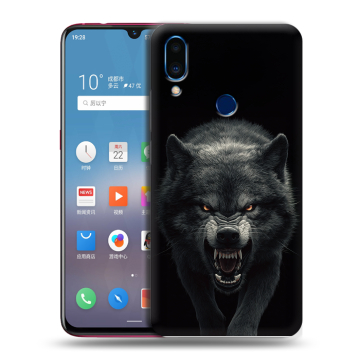 Пластиковый чехол на Meizu Note 9 с принтом Волк