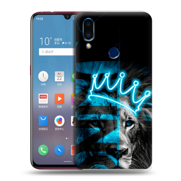 Пластиковый чехол на Meizu Note 9 с принтом Король лев