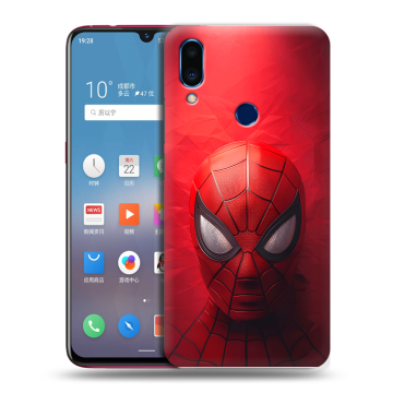 Пластиковый чехол на Meizu Note 9 с принтом Spiderman Человек паук