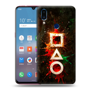 Пластиковый чехол на Meizu Note 9 с принтом Squid Game Игра кальмара