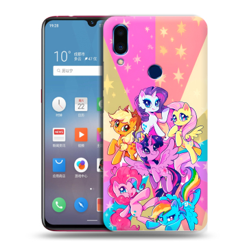 Пластиковый чехол на Meizu Note 9 с принтом My little pony Дружба чудо