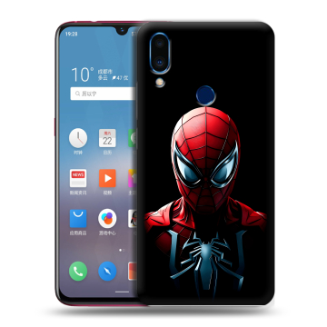 Пластиковый чехол на Meizu Note 9 с принтом Spiderman Человек паук