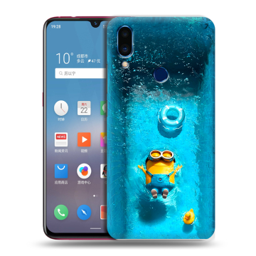 Пластиковый чехол на Meizu Note 9 с принтом Миньоны Пластиковый чехол на Meizu Note 9 с принтом Миньоны