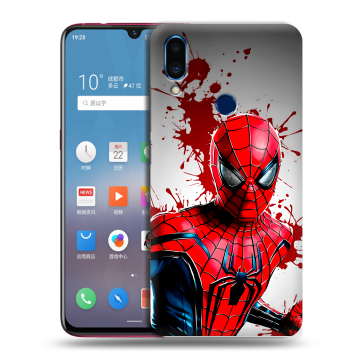 Пластиковый чехол на Meizu Note 9 с принтом Spiderman Человек паук Пластиковый чехол на Meizu Note 9 с принтом Spiderman Человек паук