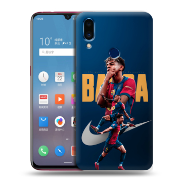 Пластиковый чехол на Meizu Note 9 с принтом Барселона Barca Yamal Пластиковый чехол на Meizu Note 9 с принтом Барселона Barca Yamal