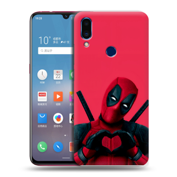 Пластиковый чехол на Meizu Note 9 с принтом Дедпул Deadpool Пластиковый чехол на Meizu Note 9 с принтом Дедпул Deadpool
