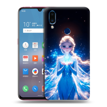 Пластиковый чехол на Meizu Note 9 с принтом Холодное сердце Frozen Пластиковый чехол на Meizu Note 9 с принтом Холодное сердце Frozen