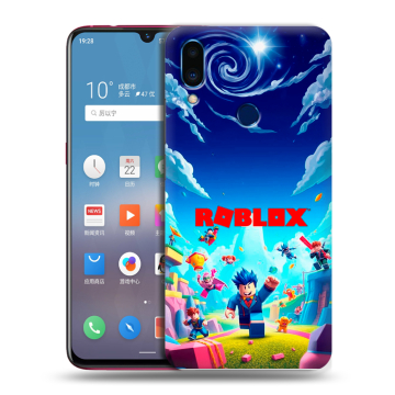 Пластиковый чехол на Meizu Note 9 с принтом Roblox Роблокс Пластиковый чехол на Meizu Note 9 с принтом Roblox Роблокс
