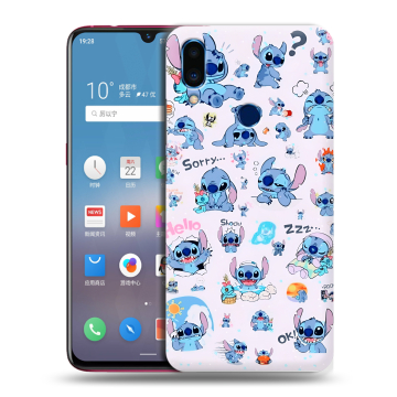 Пластиковый чехол на Meizu Note 9 с принтом Лило и Стич