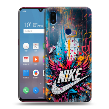 Пластиковый чехол на Meizu Note 9 с принтом Nike Найк Пластиковый чехол на Meizu Note 9 с принтом Nike Найк