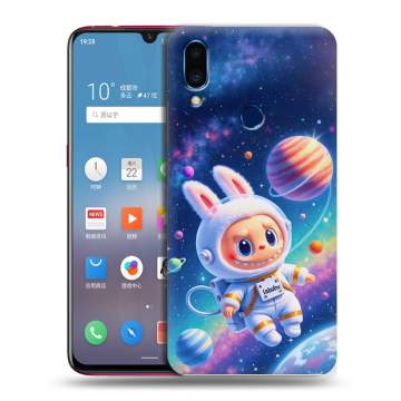 Пластиковый чехол на Meizu Note 9 с принтом Labubu Лабубу Пластиковый чехол на Meizu Note 9 с принтом Labubu Лабубу