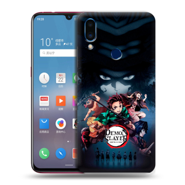 Пластиковый чехол на Meizu Note 9 с принтом Demon Slayer Клинок рассекающий демонов Пластиковый чехол на Meizu Note 9 с принтом Demon Slayer Клинок рассекающий демонов