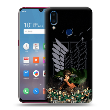 Пластиковый чехол на Meizu Note 9 с принтом Атака титанов Пластиковый чехол на Meizu Note 9 с принтом Атака титанов