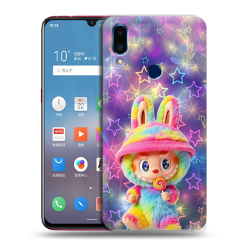 Пластиковый чехол на Meizu Note 9 с принтом Labubu Лабубу