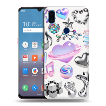 Пластиковый чехол на Meizu Note 9 с принтом Y2K Пластиковый чехол на Meizu Note 9 с принтом Y2K
