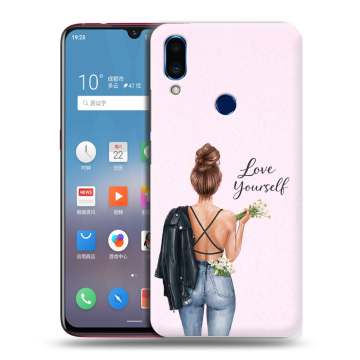 Пластиковый чехол на Meizu Note 9 с принтом женский Пластиковый чехол на Meizu Note 9 с принтом женский