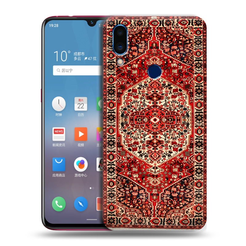 Пластиковый чехол на Meizu Note 9 с принтом Ковер Пластиковый чехол на Meizu Note 9 с принтом Ковер