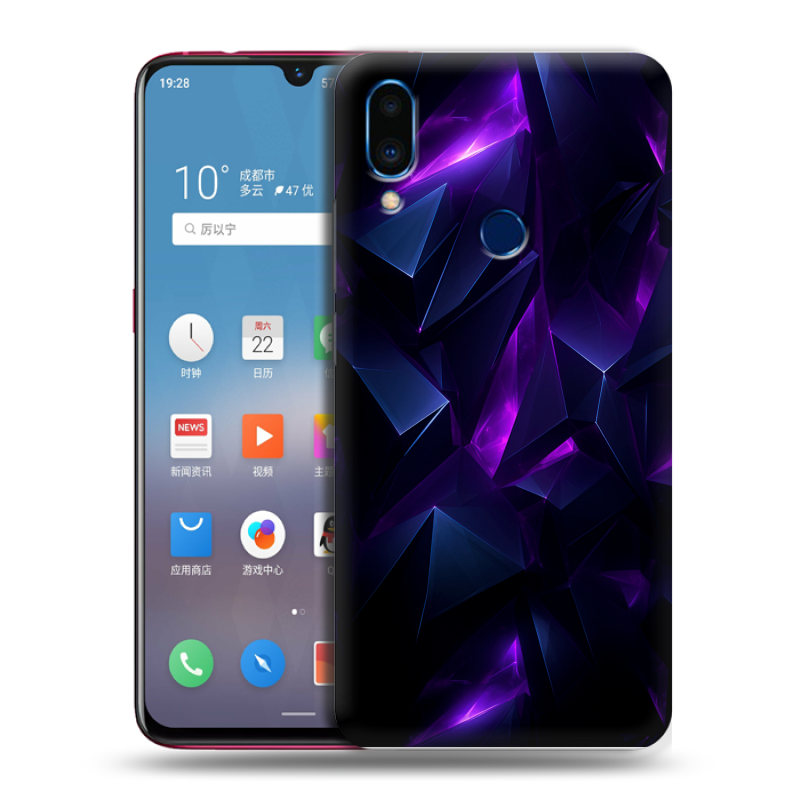 Пластиковый чехол на Meizu Note 9 с принтом Абстракиция Пластиковый чехол на Meizu Note 9 с принтом Абстракиция