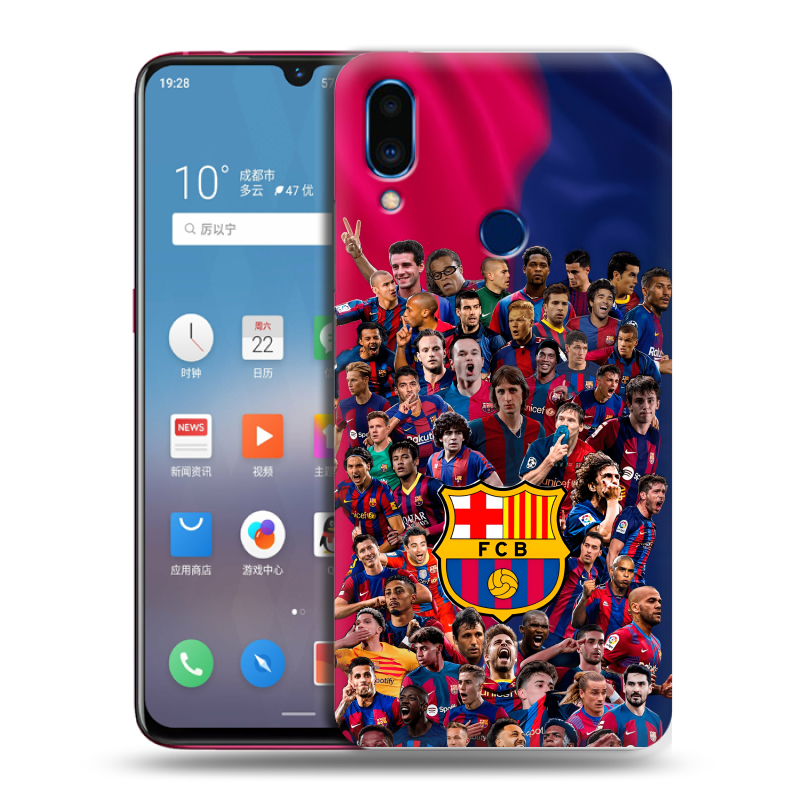 Пластиковый чехол на Meizu Note 9 с принтом Барселона Barcelona Пластиковый чехол на Meizu Note 9 с принтом Барселона Barcelona