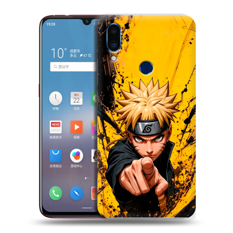 Пластиковый чехол на Meizu Note 9 с принтом Naruto Наруто Пластиковый чехол на Meizu Note 9 с принтом Naruto Наруто