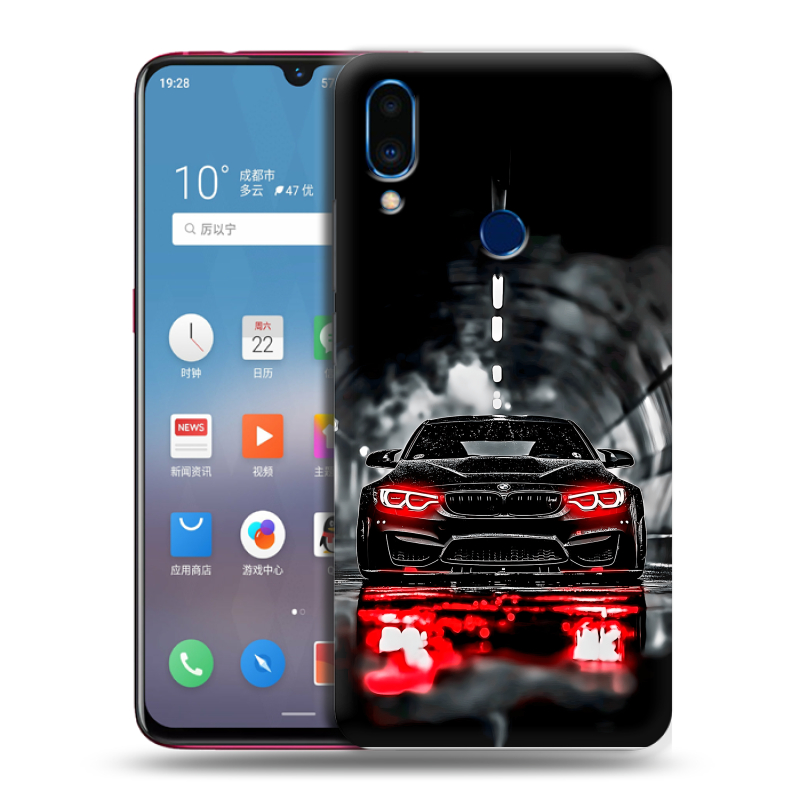 Пластиковый чехол на Meizu Note 9 с принтом BMW БМВ Пластиковый чехол на Meizu Note 9 с принтом BMW БМВ