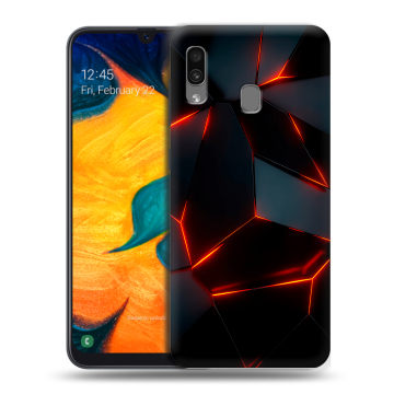 Силиконовый чехол на Samsung Galaxy A30 с принтом Яркие абстракции Силиконовый чехол на Samsung Galaxy A30 с принтом Яркие абстракции