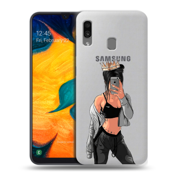 Силиконовый чехол на Samsung Galaxy A30 с принтом Женские принты Силиконовый чехол на Samsung Galaxy A30 с принтом Женские принты