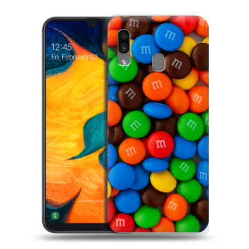 Силиконовый чехол на Samsung Galaxy A30 с принтом Конфеты Силиконовый чехол на Samsung Galaxy A30 с принтом Конфеты