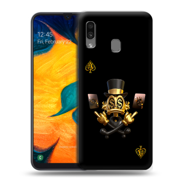 Силиконовый чехол на Samsung Galaxy A30 с принтом Золотой скрудж макдак