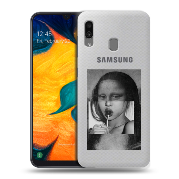Силиконовый чехол на Samsung Galaxy A30 с принтом Мона Лиза