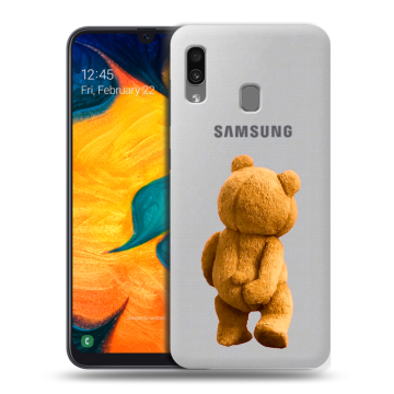 Силиконовый чехол на Samsung Galaxy A30 с принтом Медведь Силиконовый чехол на Samsung Galaxy A30 с принтом Медведь