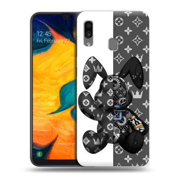 Силиконовый чехол на Samsung Galaxy A30 с принтом Луи робот Силиконовый чехол на Samsung Galaxy A30 с принтом Луи робот