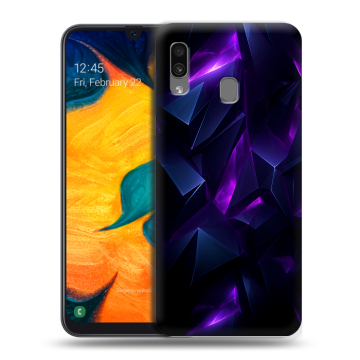 Силиконовый чехол на Samsung Galaxy A30 с принтом Абстракиция