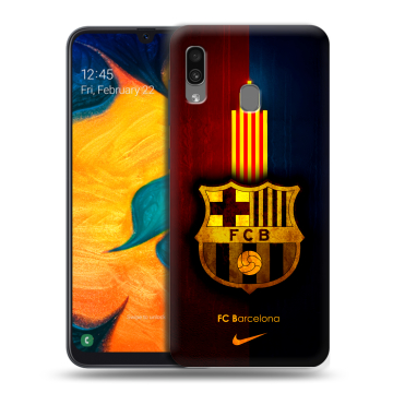 Силиконовый чехол на Samsung Galaxy A30 с принтом Барселона Barcelona