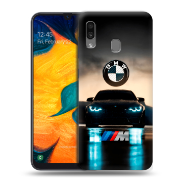 Силиконовый чехол на Samsung Galaxy A30 с принтом БМВ BMW