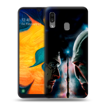 Силиконовый чехол на Samsung Galaxy A30 с принтом Гарри Поттер Harry Potter