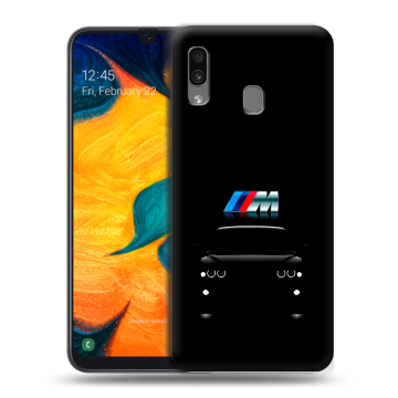 Силиконовый чехол на Samsung Galaxy A30 с принтом БМВ BMW