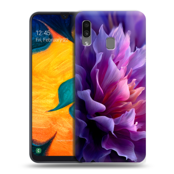 Силиконовый чехол на Samsung Galaxy A30 с принтом женский цветы Силиконовый чехол на Samsung Galaxy A30 с принтом женский цветы