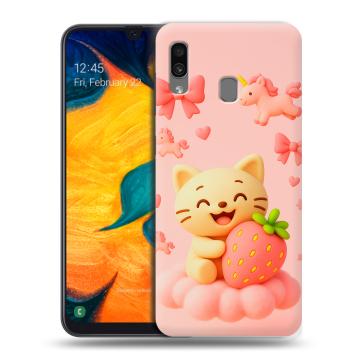 Силиконовый чехол на Samsung Galaxy A30 с принтом для девочек