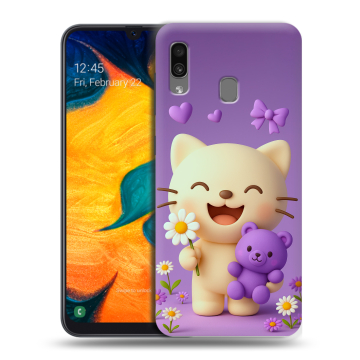 Силиконовый чехол на Samsung Galaxy A30 с принтом для девочек Силиконовый чехол на Samsung Galaxy A30 с принтом для девочек