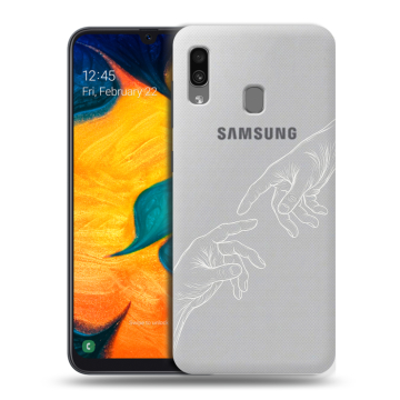 Силиконовый чехол на Samsung Galaxy A30 с принтом Сотворение мира