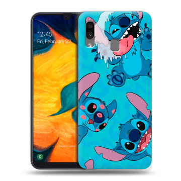 Силиконовый чехол на Samsung Galaxy A30 с принтом Лило и Стич